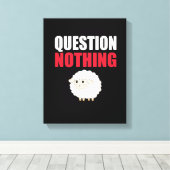 Toile Question Aucun mouton (Insitu (Plancher de Bois))