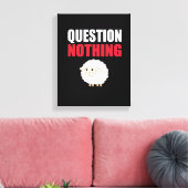 Toile Question Aucun mouton (Insitu(Salon))