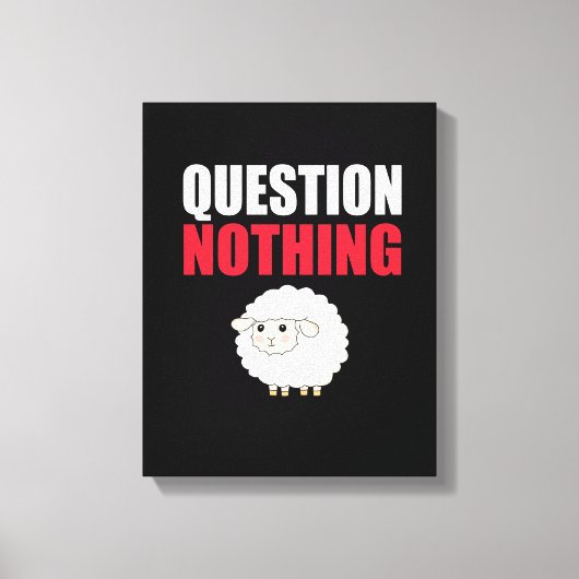 Toile Question Aucun mouton (Recto)