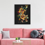 Toile Quetzalcoatl Art Maya (Insitu(Salon))