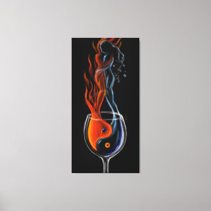 Toile Qui est le feu qui est l'icée