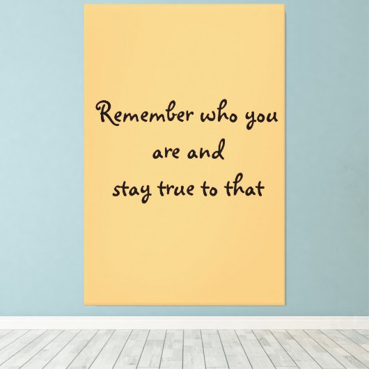 Toile Qui vous êtes Canvas Imprimer (Insitu (Plancher de Bois))