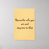 Toile Qui vous êtes Canvas Imprimer (Recto)