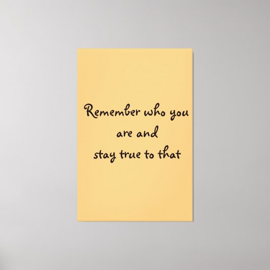 Toile Qui vous êtes Canvas Imprimer (Recto)