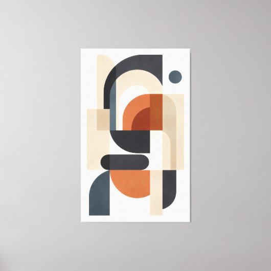 Toile Quiet Geometry in Balance (Recto)