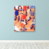 Toile Quirky Canards dans Byron Bay Australie imprimé vo (Insitu (Plancher de Bois))