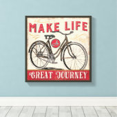 Toile Quota de Make Life a Great Journey (Insitu (Plancher de Bois))