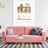 Toile Quote-Cuisine Boho de cuisine aquarelle (Insitu(Salon))