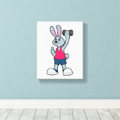 Toile Rabbit à Fitness avec Dumbbell (Insitu (Plancher de Bois))