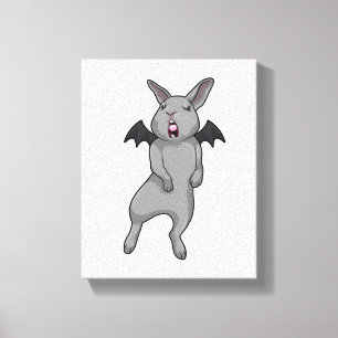 Toile Rabbit avec aile chauve-souris