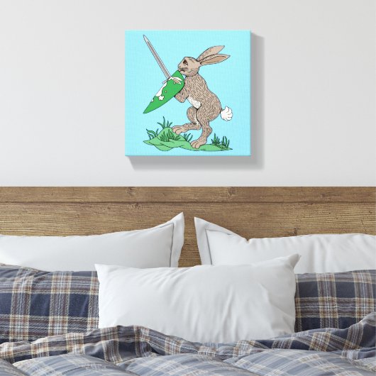 Toile Rabbit de guerrier médiéval (Insitu(Chambre))