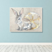 Toile Rabbit Stretched Canvas Print (Insitu (Plancher de Bois))