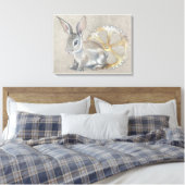 Toile Rabbit Stretched Canvas Print (Insitu(Chambre))