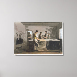 Toile Raboteuses de tissu, "costume d'engrav de
