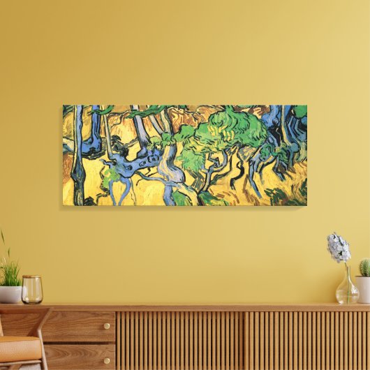 Toile Racines et troncs d'arbres par Vincent van Gogh (Insitu(Salon))