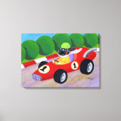 Toile Racing Black Labrador Artwork (Recto)