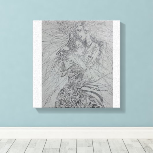 Toile radha krishna (Insitu (Plancher de Bois))