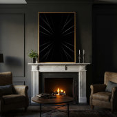 Toile Radial Dark Abstract