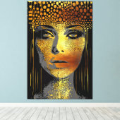 Toile Radiance d'or : La beauté de la femme victime d'un (Insitu (Plancher de Bois))