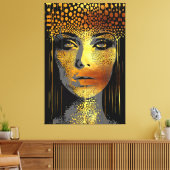 Toile Radiance d'or : La beauté de la femme victime d'un (Insitu(Salon))