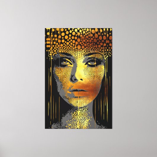 Toile Radiance d'or : La beauté de la femme victime d'un (Recto)