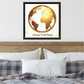 Toile "Radiant Globe Majesty" (Insitu(Chambre))