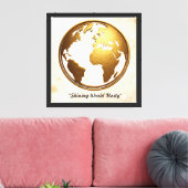 Toile "Radiant Globe Majesty" (Insitu(Salon))