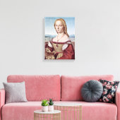Toile Raffael - Portrait d'une jeune femme avec licorne (Insitu(Salon))