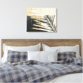 Toile Raffie d'or - Franges de palme (Insitu(Chambre))