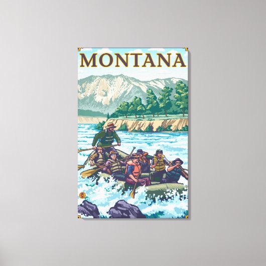 Toile Rafting en eau blanche - Montana (Recto)