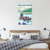 Toile Rafting en eau blanche - Rivière Gallatin, Montana (Insitu(Chambre))
