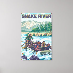 Toile Rafting en eau blanche - rivière Snake, Idaho