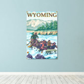 Toile Rafting en eau blanche - Wyoming (Insitu (Plancher de Bois))