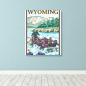 Toile Rafting en eau blanche - Wyoming (Insitu (Plancher de Bois))