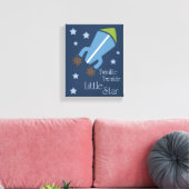 Toile Raies spatiales Twinkle Twinkle Navy Blue (Insitu(Salon))