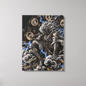 Toile Raijin Bleu (Recto)