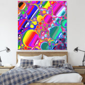 Toile Rainbow Blast Art Abstrait (Insitu(Chambre))