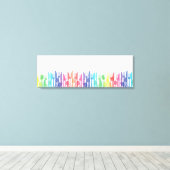 Toile Rainbow Cutlery Modern Transparent Minimalist  (Insitu (Plancher de Bois))