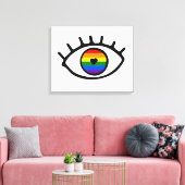 Toile Rainbow eye (Insitu(Salon))