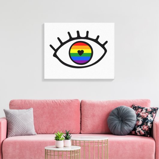 Toile Rainbow eye (Insitu(Salon))