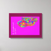 Toile Rainbow Floral Fur Feathered Hat (Recto)