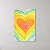 Toile Rainbow Friendship Hearts Peinture Prints (Grand) (Recto)