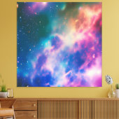 Toile Rainbow Galaxy Blooming Stretted Canvas Print (Insitu(Salon))
