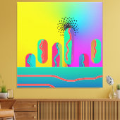 Toile Rainbow Geo Spectaculaire (Insitu(Salon))