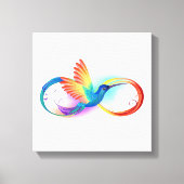 Toile Rainbow Hummingbird with Infinity symbol (Recto)