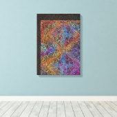 Toile Rainbow Kaleidoscope Mandala (Insitu (Plancher de Bois))