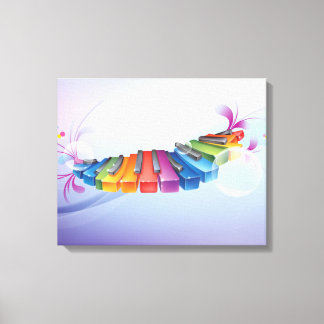 Toile Rainbow Keyboard Music Imaginaire surréaliste