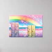 Toile Rainbow Lockers art IA  (Recto)