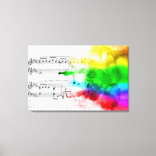 Toile Rainbow Music (Recto)
