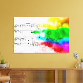 Toile Rainbow Music (Insitu(Salon))